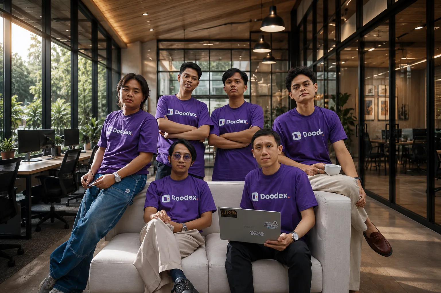 The Doodex team — Odoo integration and Shopify connector experts at the Doodex office