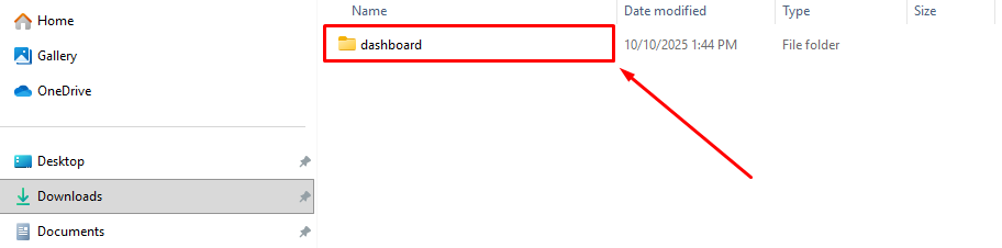 extraire le dossier Dashboard dans le dossier addons d'Odoo