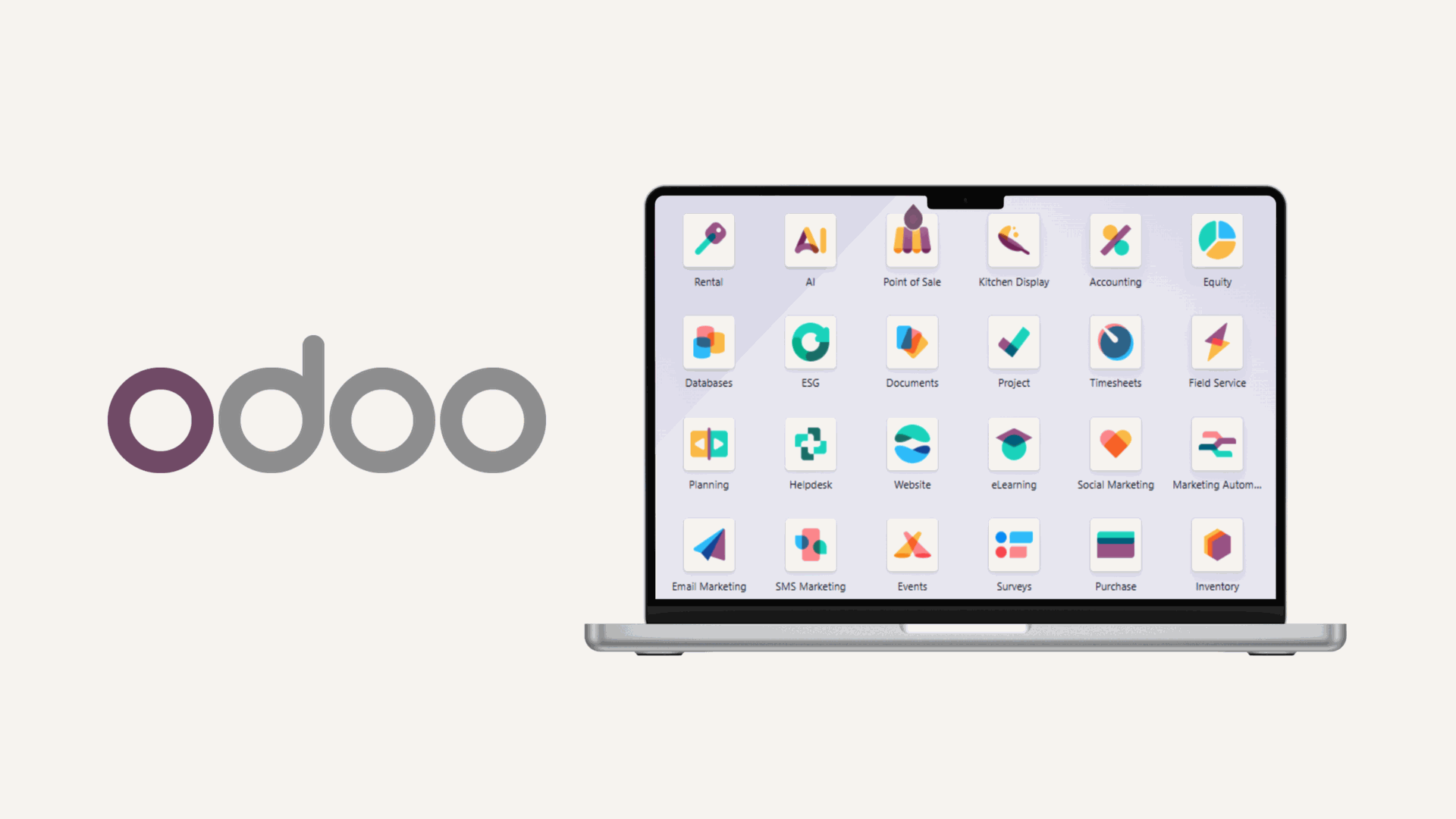 Odoo ERP combines all business apps in one system