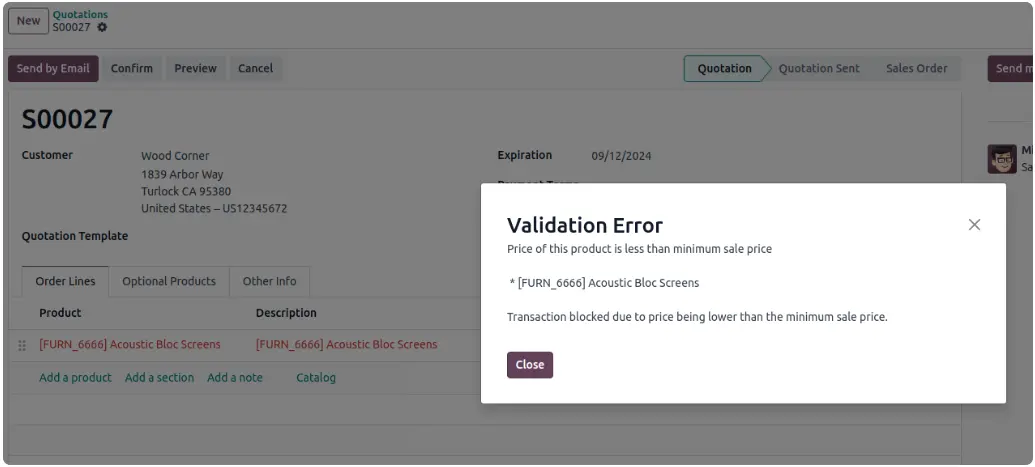 POS Margin Threshold