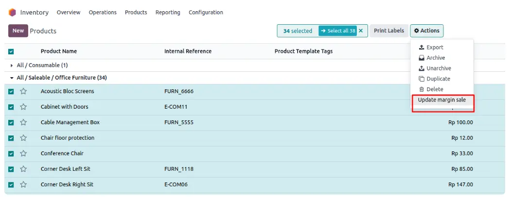 SETUP MARGIN BASE ON CATEGORY PRODUCT