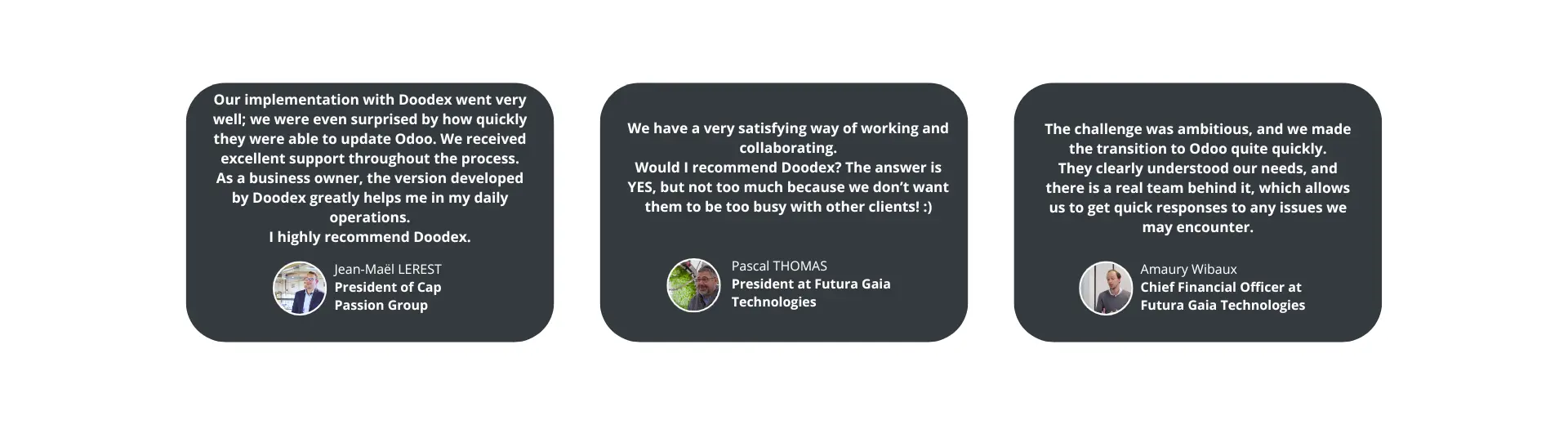 Doodex Testimonials Doodex Testimonials