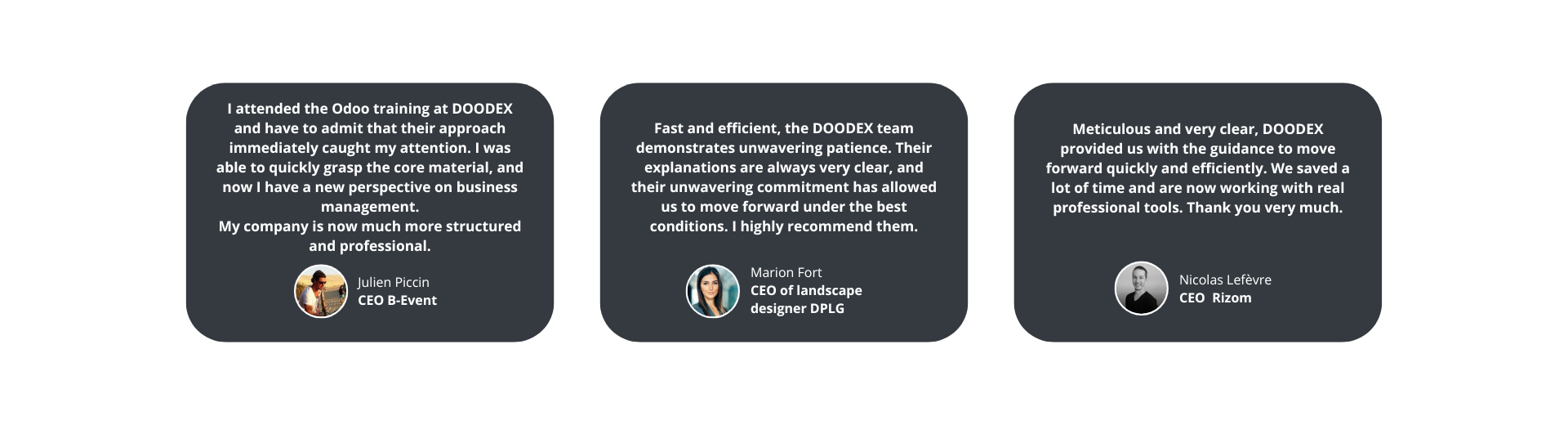 Doodex Testimonials Doodex Testimonials